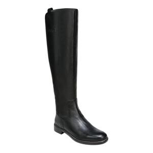 Franco Sarto Women's Meyer Leather Narrow Calf Knee High Boots Black Size 6